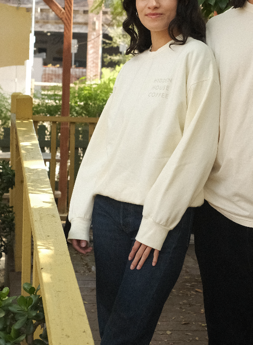 White Crew Neck Sweatshirt