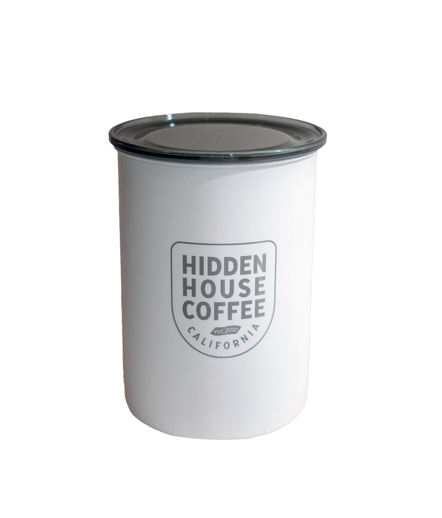 White coffee canister.